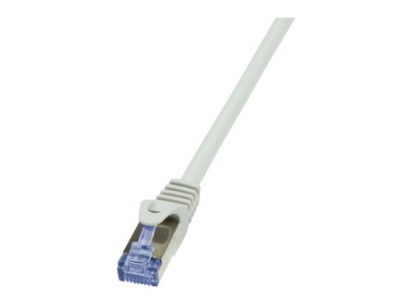 LogiLink Patchkabel, Kat. 6A, S/FTP, 50,0 m, grau geschirmt (PIMF), 4 x 2 AWG 26/7, Belegung: 1:1, Kupferader, - 1 Stück (CQ3142S)