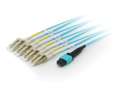 Equip Pro - Patch-Kabel - MTP Multimode (W) - LC Multi-Mode (M) - 20,0m - Glasfaser - 50/125 Mikrometer - OM4 - Aquamarin (25556807)