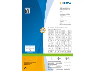 HERMA Premium - Adressetiketten - Papier - matte - permanent self-adhesive - weiß - 105 x 148 mm 800 Etikett(en) (800 Bogen x 1) (8689)