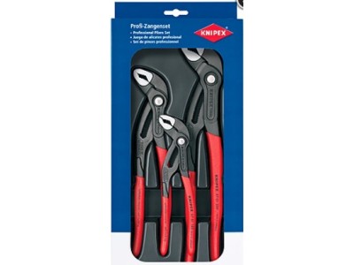 KNIPEX Cobra - Set Nut-und-Federzangen - 3 Stücke - in Ablagekasten (00 20 09 V02)