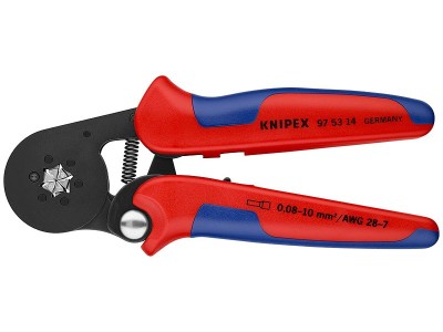 Knipex 97 53 14 Crimpzange Aderendhülsen 0.08 bis 10 mm²