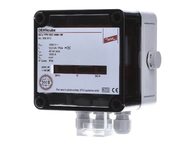 DEHN 900910 Dreipoliger Überspannungs-Ableiter mit dreistufiger Gleichstrom-Schaltvorrichtung für PV-Anlagen bis 1000 V (900910)