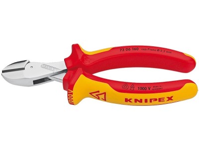 Knipex X-Cut 73 06 160 VDE Seitenschneider mit Facette 160 mm