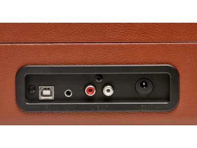 DENVER VPL-120 - Plattenspieler mit Digital-Recorder - braun