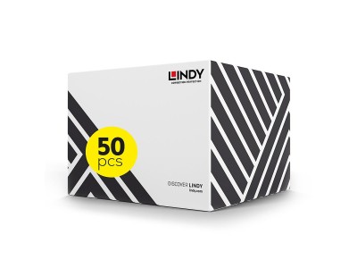 Lindy - Patch-Kabel - RJ-45 (M) bis RJ-45 (M) - 3,0m - SFTP, PiMF - CAT 6 - glatt - Grau (Packung mit 50) (47853)