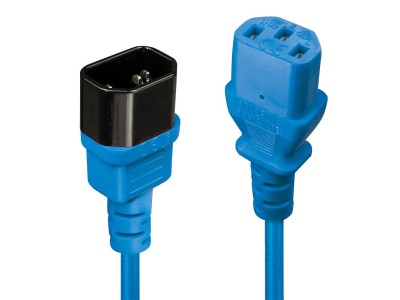 CABLE POWER IEC EXTENSION 1M/BLUE 30471 LINDY