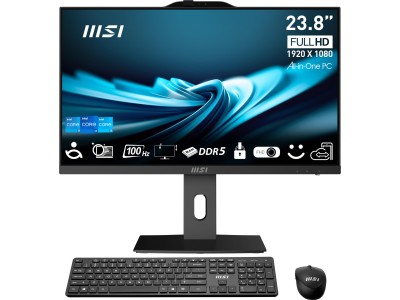 Monoblock PC|MSI|CPU Intel|Intel® CoreT i5|i5-14400|RAM 16 GB|DDR5-SDRAM|Screen 23.8 "|1920 x 1080 pixels|Storage 512 GB|SSDs 516 GB|Not available|On-board graphics Yes|Intel UHD Graphics 730|Black|PROAP242P14M-649XEU