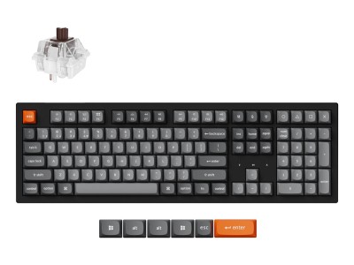  Keychron K10 Max RGB - US Layout - Hot-Swappable Super Brown Wireless Keyboard K10M-H3