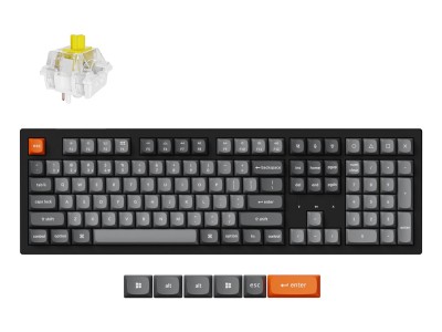  Keychron K10 Max RGB - US Layout - Hot-Swappable Super Banana Wireless Keyboard K10M-H4