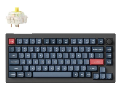  Keychron V1 Max RGB - US Layout - Hot-Swappable Gateron Jupiter Banana Wireless Keyboard V1M-D4