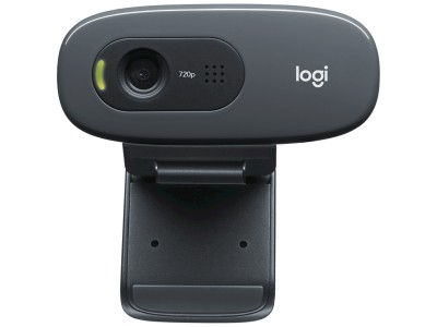 LOGITECH C270 HD Webcam - BLACK - USB 960-001063