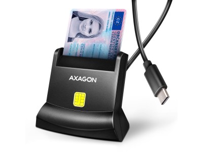 CARD READER STAND SMARTCARD/ID/USB-C 1.2M CRE-SM4NC AXAGON