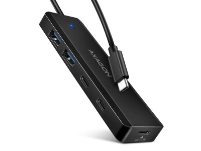 I/O HUB USB-C TRAVEL/0.19M HUE-C2C AXAGON