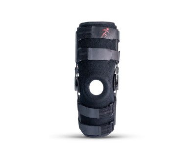 Long Open Knee Brace "Stabilmax O-1243/XL REHAFUND", Black