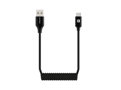 Evelatus   AutoSpring Coiled Cable USB A
