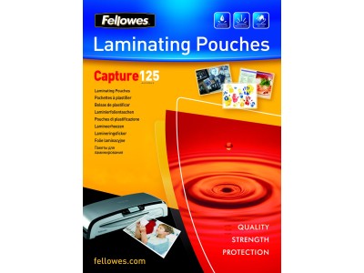 LAMINATOR POUCH GLOSSY/A6 125 100PCS 5307201 FELLOWES