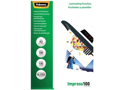 LAMINATOR POUCH GLOSSY/A3 100 100PCS 5351205 FELLOWES