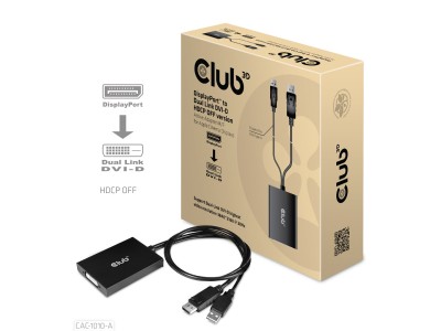 CLUB3D DisplayPort to Dual Link DVI-D