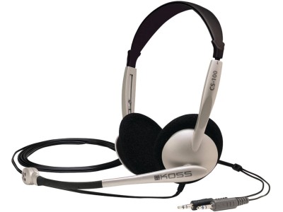 Koss | Headphones | CS100 | Wired | On-Ear | Microphone | Black/Gold