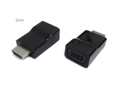 Gembird | HDMI to VGA adapter, single port | Black | HDMI | VGA