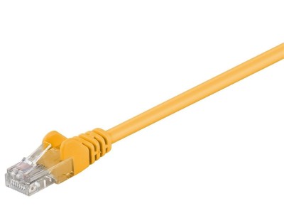 Goobay | CAT 5e patch cable, U/UTP | 95556 | Yellow RJ45 male (8P8C) | RJ45 male (8P8C)