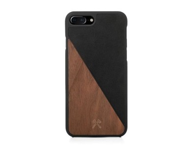 Woodcessories EcoSplit Wooden+Leather iPhone 7+ / 8+  Walnut/black eco249
