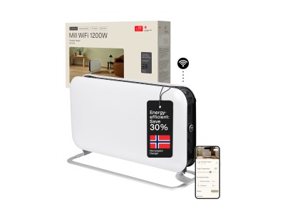 Mill | Heater | CO1200WIFI3 GEN3 | Convection Heater | 1200 W | Number of power levels 3 | Suitable for rooms up to 14-18 m² | White | N/A