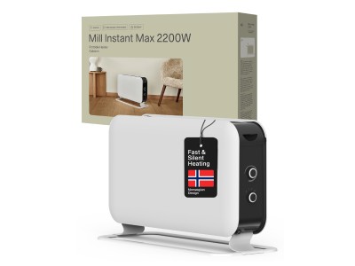 Mill | Heater | CO2200MECMAX | Convection Heater | 2200 W | Number of power levels 3 | Suitable for rooms up to max 30 m² | White