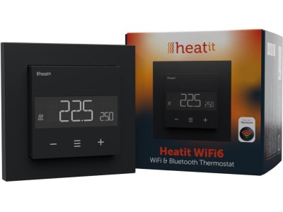 Termostat Heatit WiFi6 Black Matt Wi-Fi