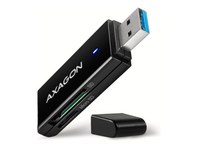 AXAGON Slim super-speed USB 3.2 Gen 1 card reader with a direct USB-A connector | CRE-S2N