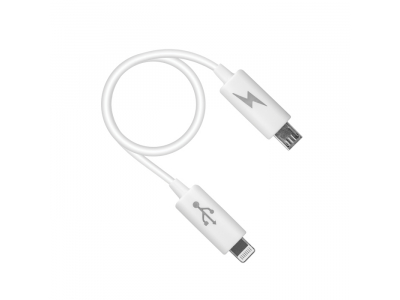 Emergency OTG charging cable for lightning smartphones