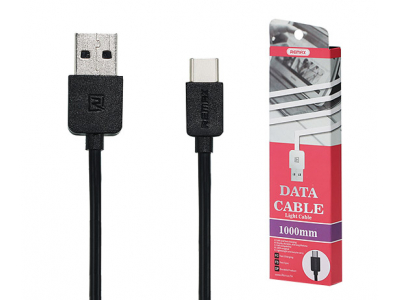 Cable USB REMAX - Light RC-006a - MicroUSB Type C 1m BLACK