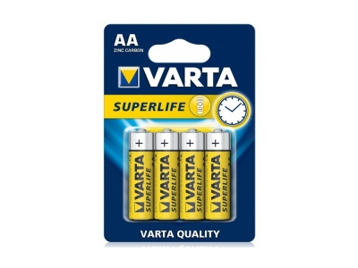 Baterija Varta AA SuperLife Zinc Carbon 4 Pack